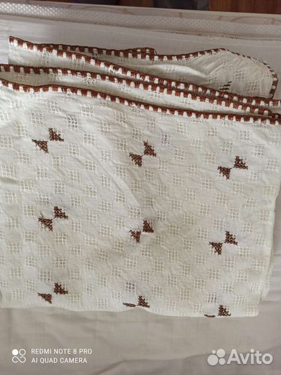 Скатерти и полотенца советские льняные