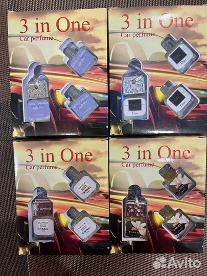 Наборы ароматизаторов с ароматами брендовых духов