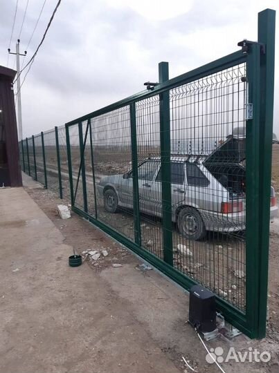 3д забор из сетки гиттер