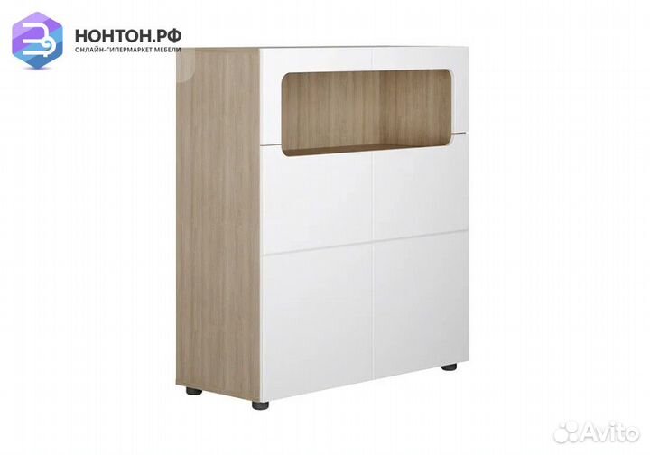 Комод Палермо-3 Юниор ясень шимо светлый / белый г