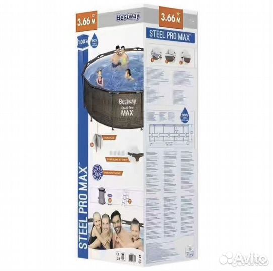 Бассейн 366 100,ротанг