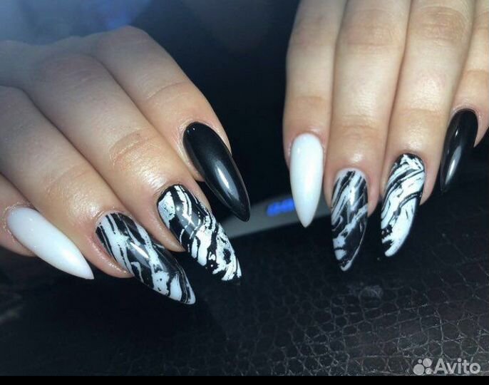 Наращивание ногтей гель лак
