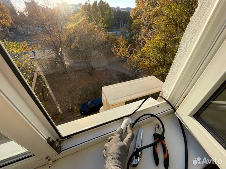 Окна пвх. Замена уплотнительной резинки, ручки