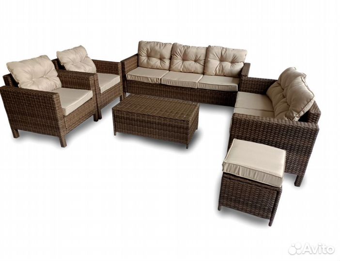 Комплект мебели из ротанга