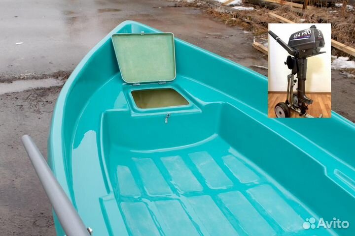 Вёсельная лодка с мотором Тортилла-3 с Рундуками S