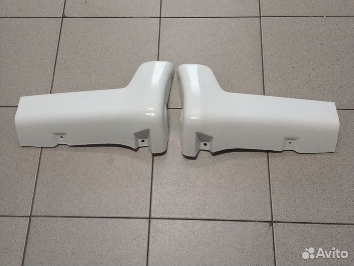 Накладки на пороги задние Митсубиси Галант 8