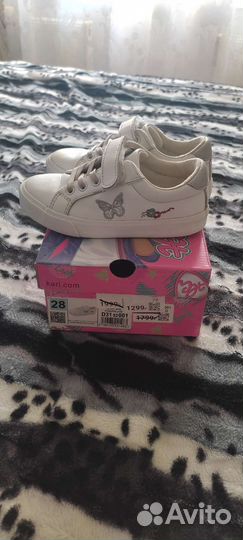 Кеды для девочки 28 размер