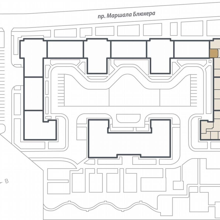 1-к. квартира, 43,8 м², 9/17 эт.