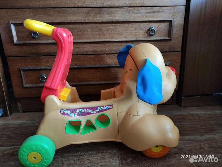 Ходунки каталка собака Fisher price