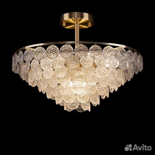 Люстра Maytoni металл и стекло в спальню модерн