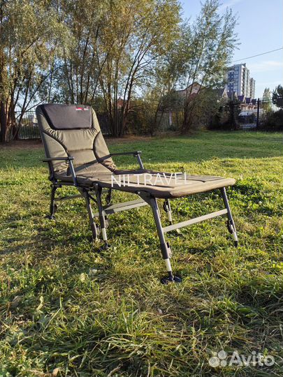 Кресло карповое с подставкой для ног