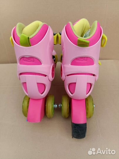 Роликовые коньки детские 3х колёсные новые