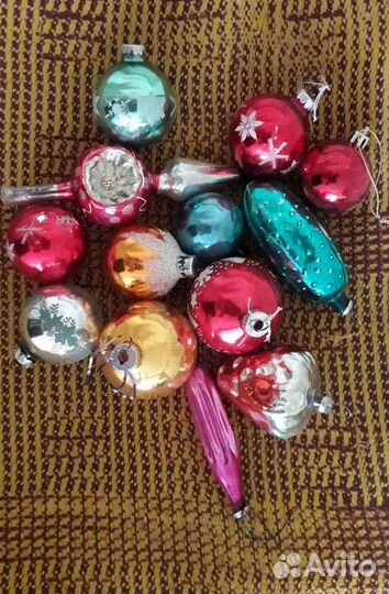 Набор ёлочных игрушек СССР
