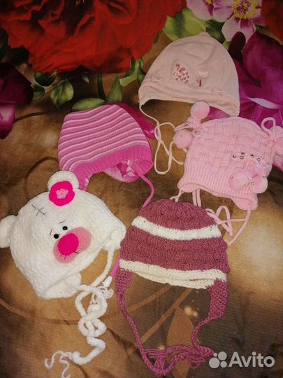 Шапочки для девочки, на весну и лето