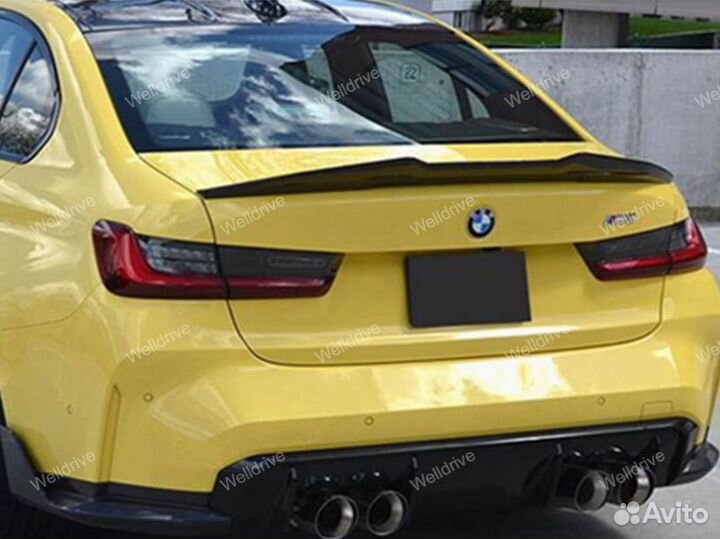 Спойлер BMW 3 G20 AC style глянец тюнинг