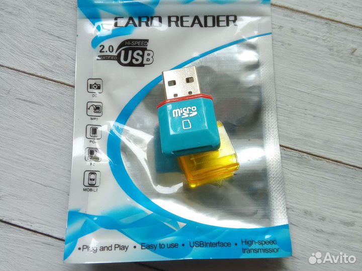 Кардридер, переходник micro sd-USB