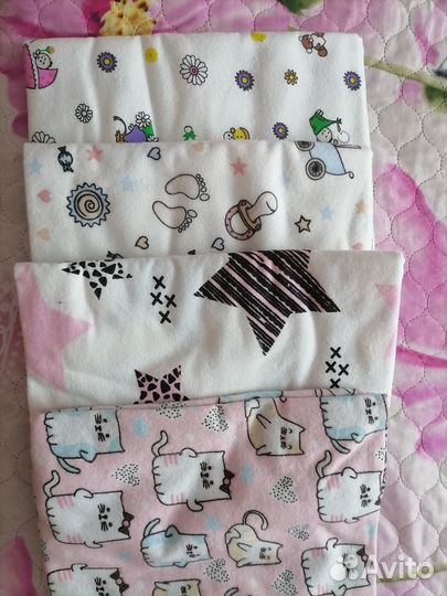 Пеленки фланелевые новые