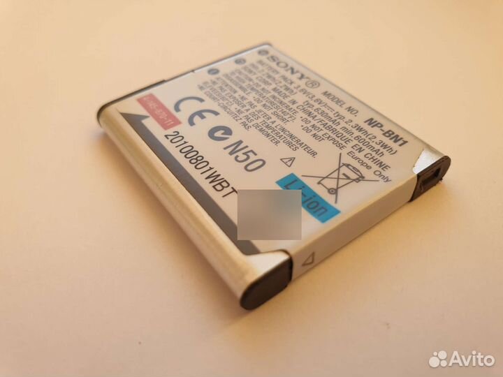Аккумулятор Sony NP-BN1. Оригинал