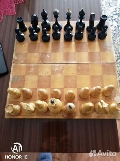 Шахматы деревянные с доской 60годы