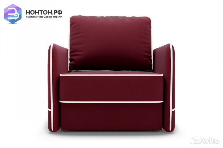 Кресло еврокнижка Энерджи бордовое