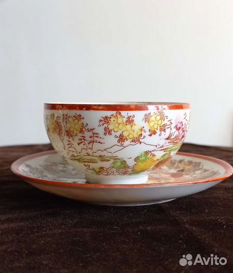 Япония, чайные пары и ваза, 20-30гг