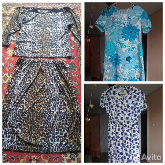 Костюм леопардовый и платья СССР винтаж