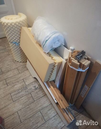 Кровать детская раздвижная IKEA Leksvik с матрасом