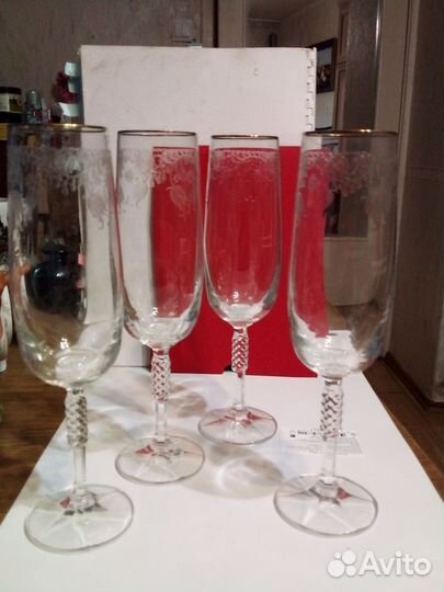 Бокал для белого вина хрусталь Чехия