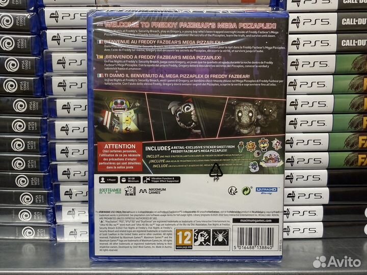 Диск PS5 Five Nights AT Freddy's Security Breach