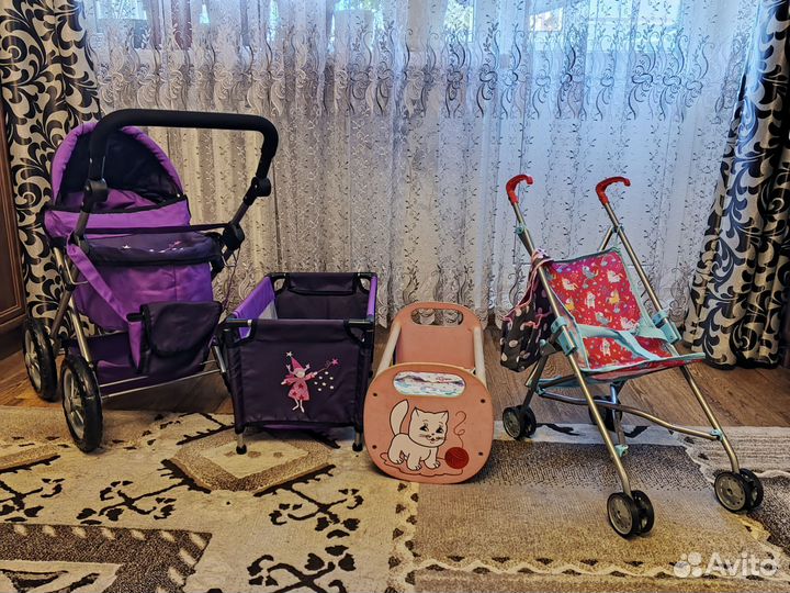 Комплект (коляска,манеж,кровать,прогул.коляска)