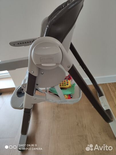 Детский стульчик для кормления chicco polly
