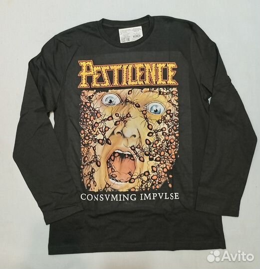 Лонгсливы с принтами рок - групп