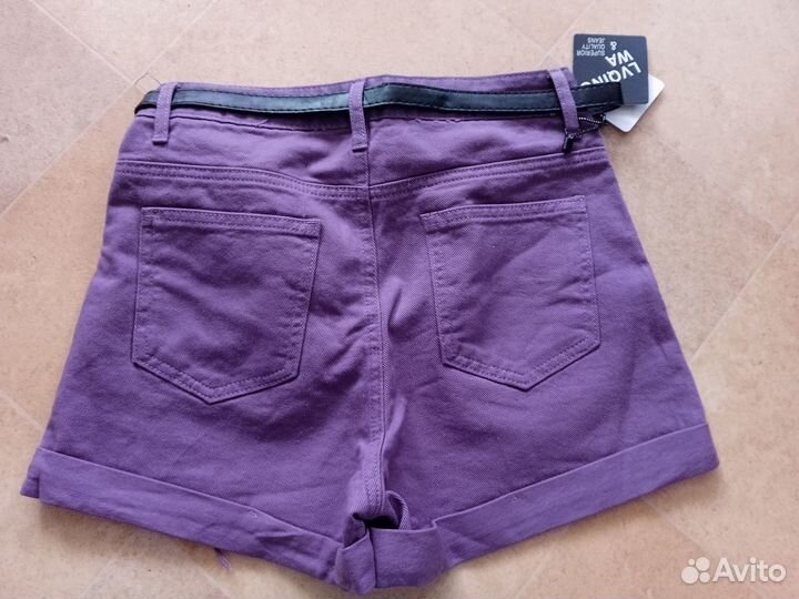 Шорты женские новые с ремешком