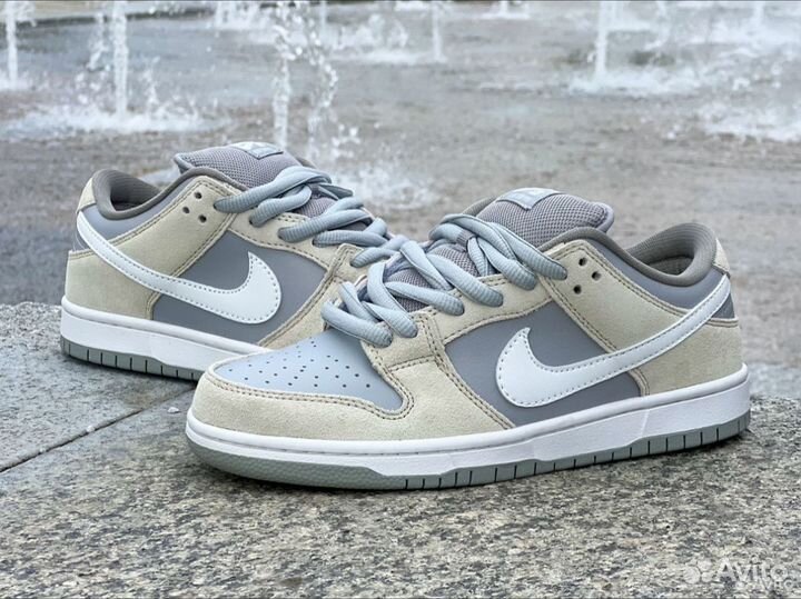 Nike Sb Dunk Low Summit white wolf grey женские