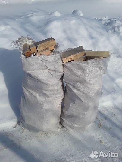 Дрова в мешках.сухие
