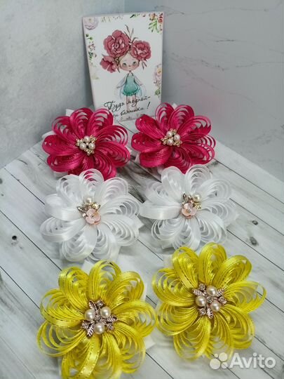 Резинки, заколки ручной работы