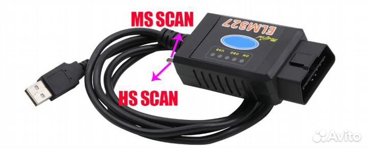 Адаптер ELM327 USB & ford