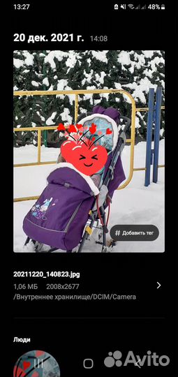 Детские санки коляска nika 8