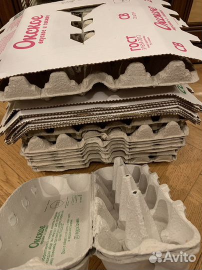 Упаковка Лотки от яиц картон 30 яиц, 10 яиц