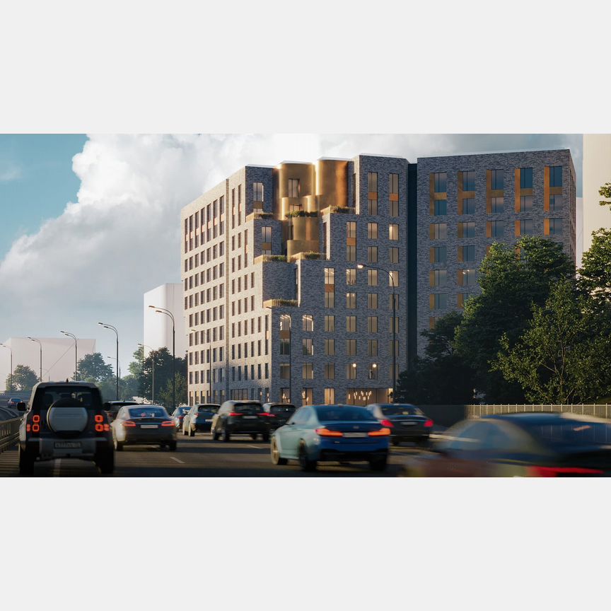 1-к. апартаменты, 54,6 м², 9/10 эт.