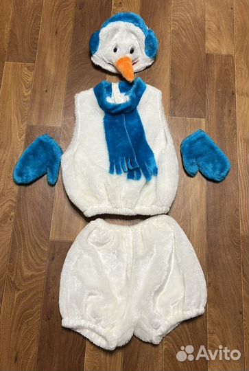 Новогодний маскарадный костюм снеговик прокат
