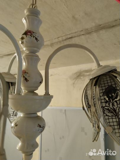 Люстра потолочная подвесная бу