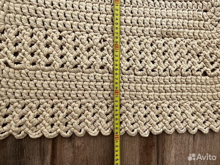 Коврик ручная работа трикотажная пряжа