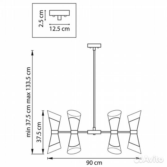 Люстра Lightstar Strato 