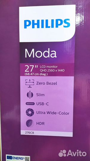 Монитор Philips 276c8 2к 27