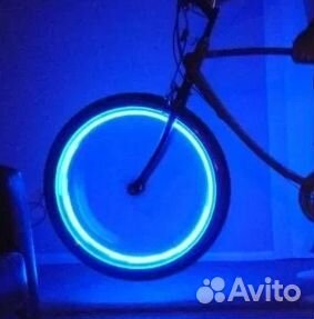 Подсветка на ниппель велосипеда - 2 шт