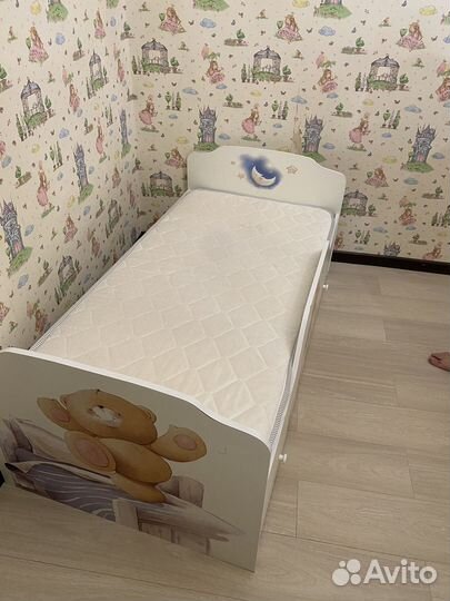 Детская кровать от 3 лет с ящиками
