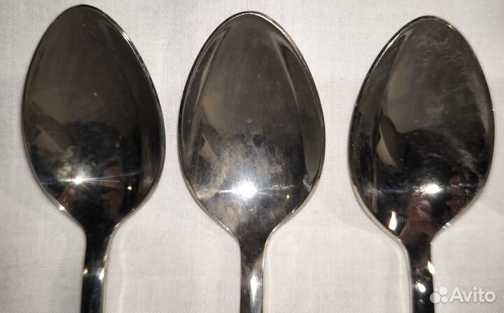 Набор мельхиоровых десертных ложек СССР