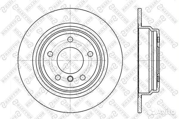 6020-1537-SX диск тормозной задний BMW E39 2.0