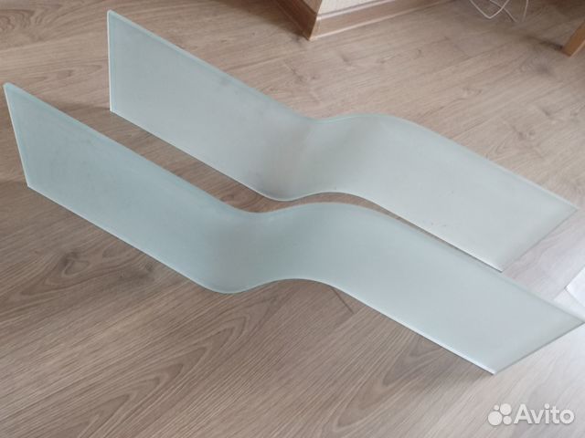 2 стеклянные полки